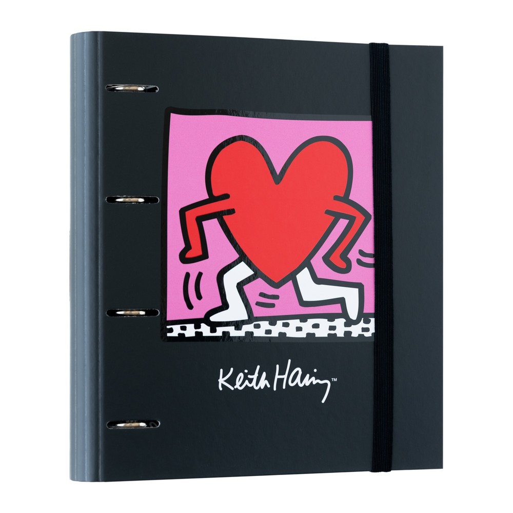 Grupo Erik Keith Haring - 4Ring Classeur à anneaux - Multicolore
